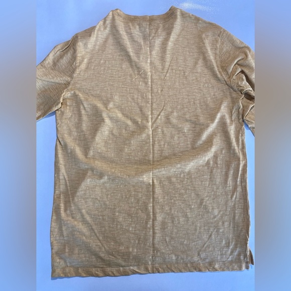 NEW Size XXL Mens Cremieux Denim Long Sleeve Shirt V-Neck Cotton Curry Yellow - Picture 6 of 6